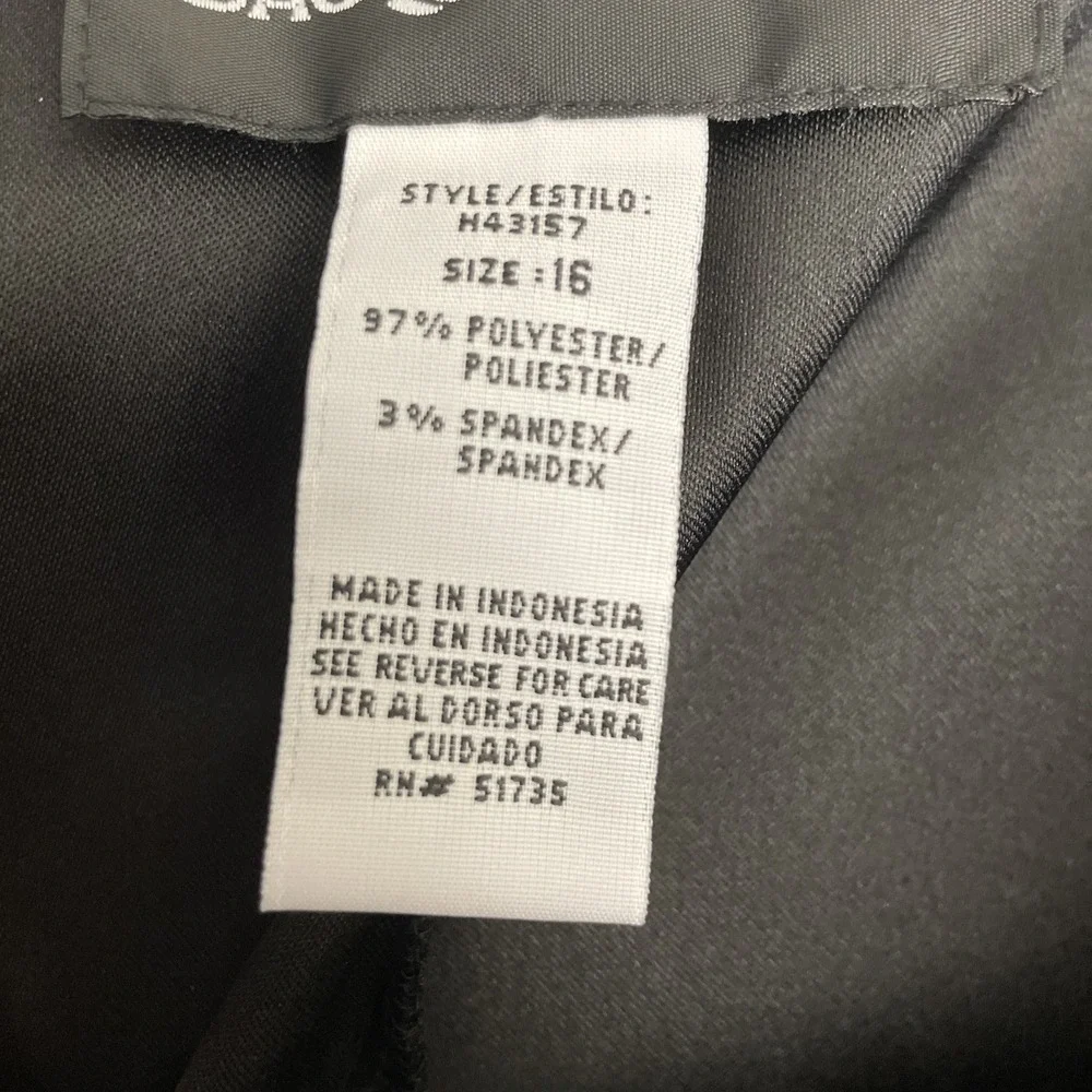 Vintage Sag Harbor Dress Pants Moleskin Women's Size 16 Black 34x28 High Rise